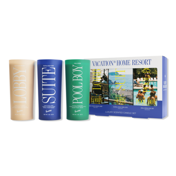 Vacation Home Resort Three Candle Set