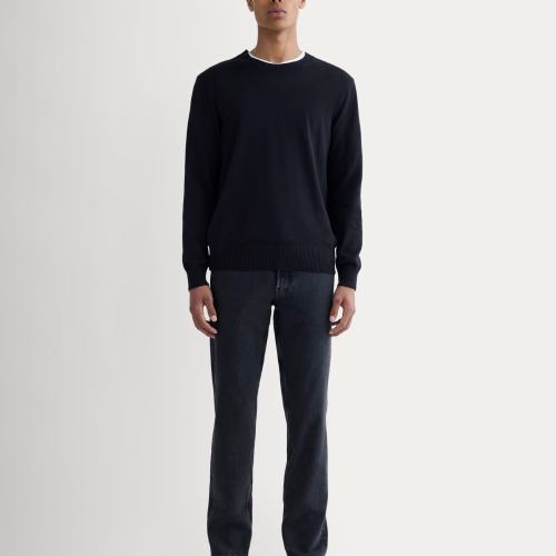 Everlane 4-Way Stretch Organic Jean In Black, Size Cotton