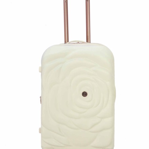 Thalia Sodi Rose Flower 26 Expandable Luggage – White