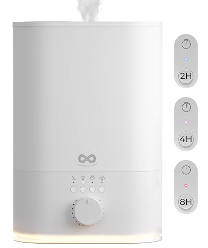 6L Top Fill Humidifier for Bedroom – Quiet, Easy to Fill & Clean