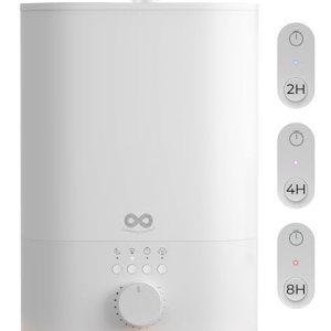 6L Top Fill Humidifier for Bedroom – Quiet, Easy to Fill & Clean