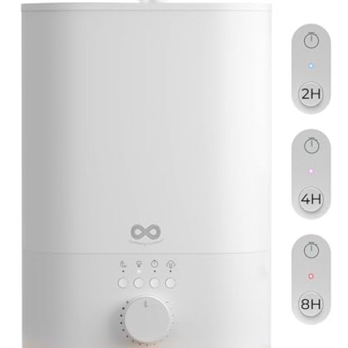 6L Top Fill Humidifier for Bedroom – Quiet, Easy to Fill & Clean