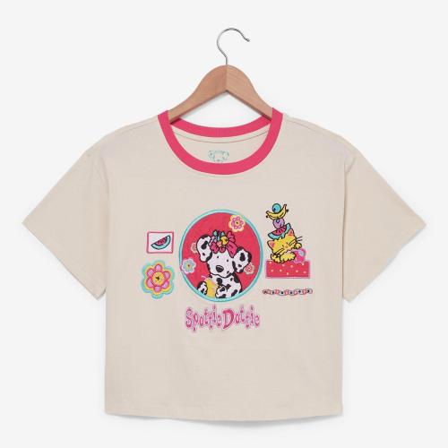 Sanrio Spottie Dottie Embroidered Women's Cropped T-Shirt &mdash; BoxLunch Exclusive