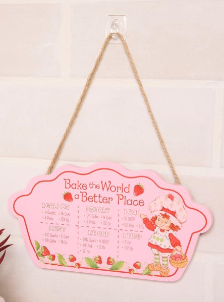 Strawberry Shortcake Bake the World a Better Place Kitchen Conversion Chart BoxLunch Exclusive