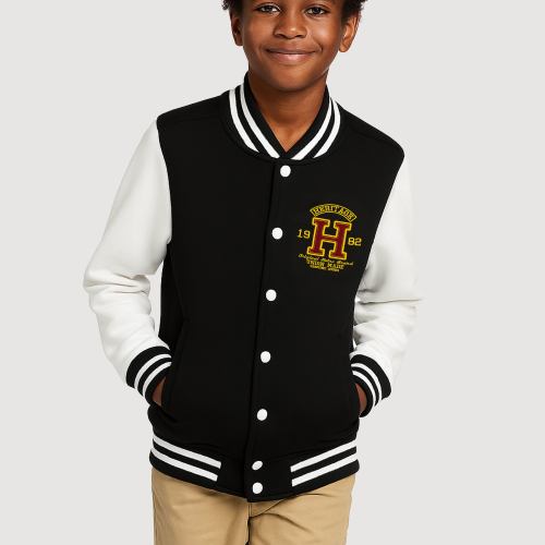 Boys Fleece Line 1982 Heritage Graphic Varsity Jacket, Multi, Size 14-16