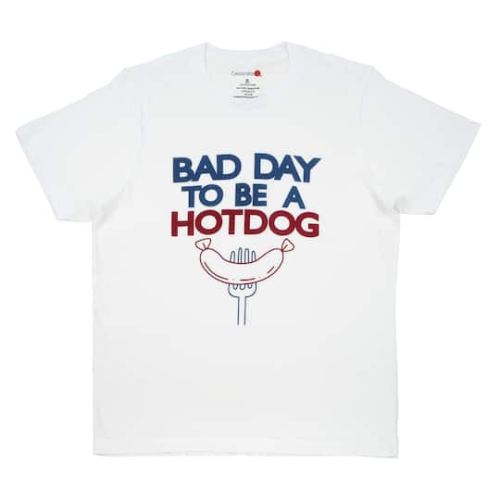 Bad Day to be a Hotdog Short Sleeve Adult T-Shirt by Celebrate It in White | Michaels