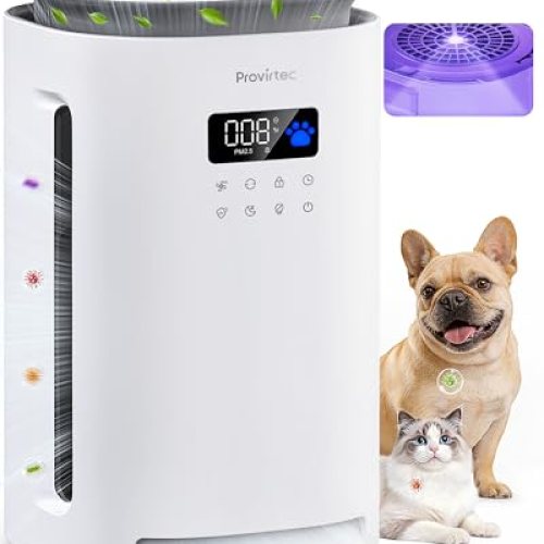 Pet Air Purifier, 2-Year Filter Life for Cats Dogs Home