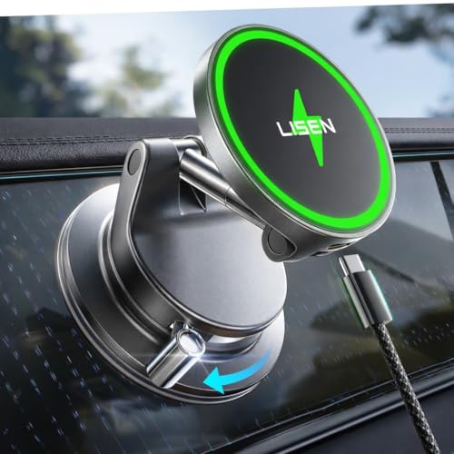 Magnetic Wireless Car Charger, iPhone Holder