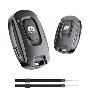 2 Pack Wireless Remote Shutter for iPhone Camera, Bluetooth