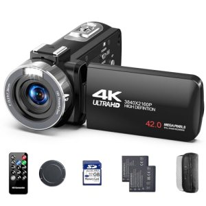 4K Video Camera Camcorder, 42MP Vlogging Camera