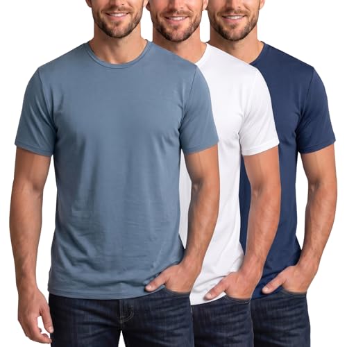 USE COUPON: 3-Pack Men’s Bamboo Viscose Undershirts