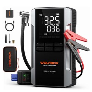 WOLFBOX Car Battery Jump Starter with Air Compressor