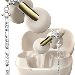 Open Ear Headphones with Dangling Star Jewelry Earrings