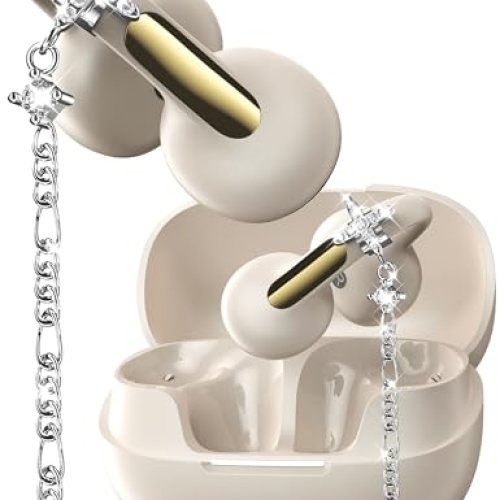 Open Ear Headphones with Dangling Star Jewelry Earrings