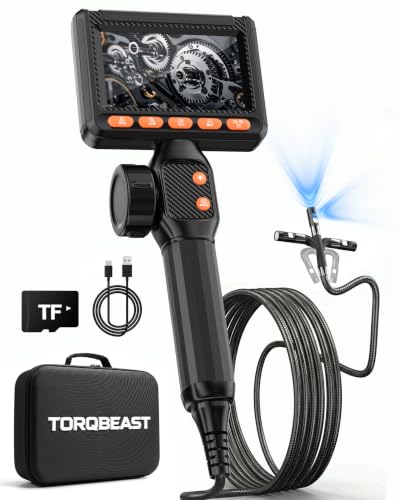 6mm Two-Way Borescope, Dual Lens Endoscope Camera with Light