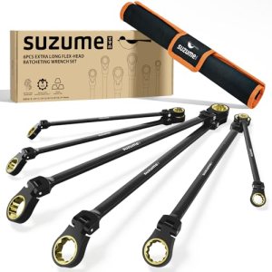 Extra Long Flex Head Ratcheting Wrench Set 6PCS (8-19mm)