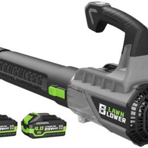 Cordless Leaf Blower with 2×4.0Ah Batteries & Charger