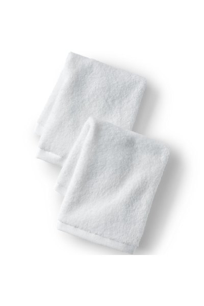 Quick-Dry Cotton 2-Piece Washcloth Set Lands End