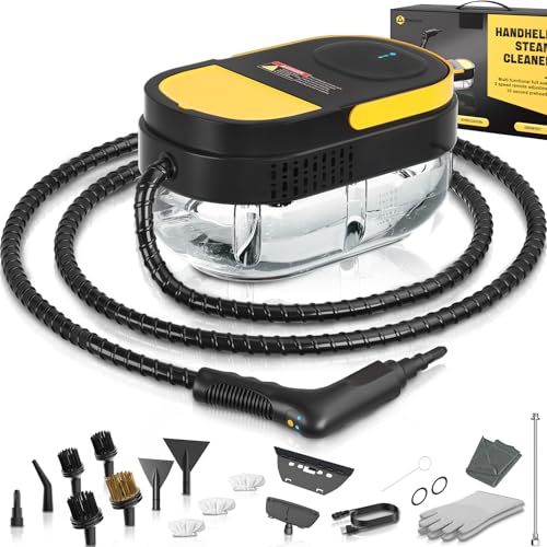 Steam Cleaner, 3 Level Adjustable Handle for Home for Dirt, Grease, Grout, Tile, Floor, Car