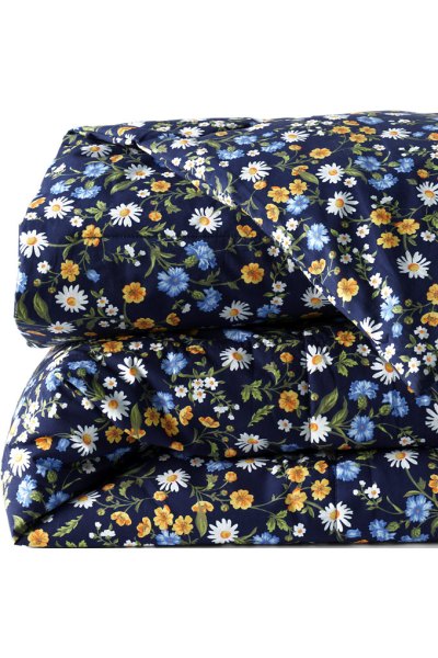 Pureloft Printed Comforter Lands End Blue
