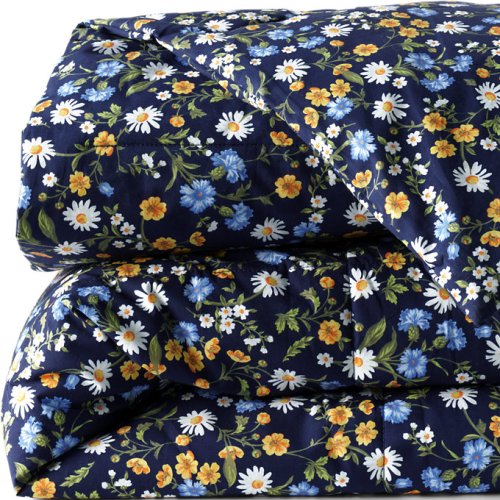 Pureloft Printed Comforter Lands End Blue