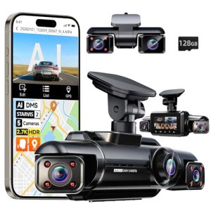 5 Channel 360° Dash Cam Front and Rear