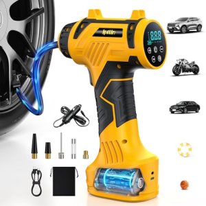 Tire Inflator Portable Air Compressor for Car, SUV, Motorcycle, Bike