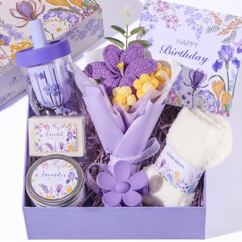 Purple Self Care Gift Box Gift Set for Birthday