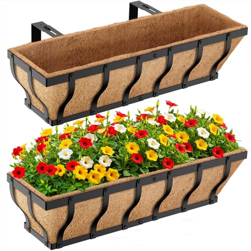 Railing Planter Boxes, Heavy Duty Window Box Planters, Adjustable