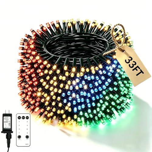 String Lights, 8 Modes, Indoor Outdoor, Remote Control, Timer