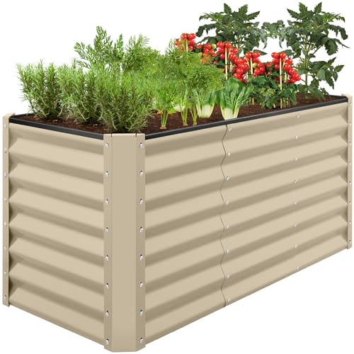 4x2x2ft Outdoor Metal Raised Garden Bed