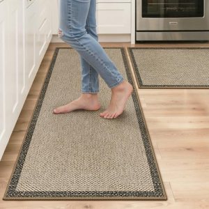 Kitchen Rugs Non Slip Washable, Absorbent