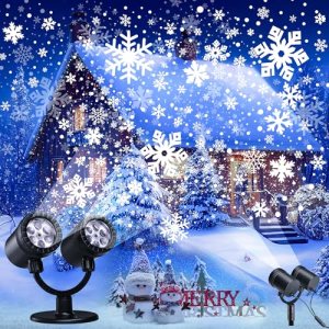 Snowflake Christmas Projector Lights Outdoor