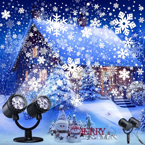 Snowflake Christmas Projector Lights Outdoor