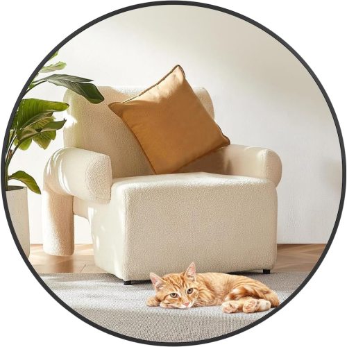 Qeetex 32 inch Round Mirrors for Wall Decor Metal Frame Circle Mirror for Entryway Vanity Bedroom Bathroom Wall Decor Easy to Install one_size