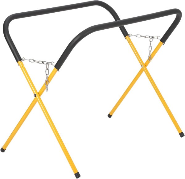 GAOMON Carbon Steel Portable Workbench- Painted Support Stand Yellow- 500 Lbs Weight Capacity Sturdy Folding Work Table for Workshop Home Use