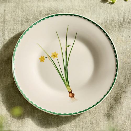 Spring Botanical Stoneware Plate
