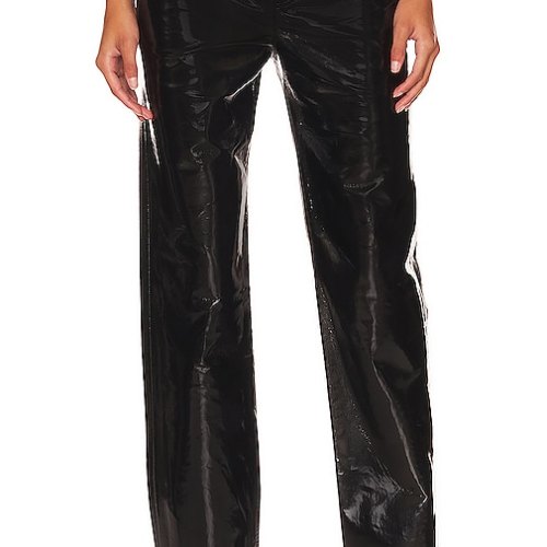 AGOLDE Recycled Leather 90s Pinch Waist in Black