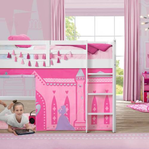 Delta Children Loft Bed Tent Curtain Set For Low Twin (bed Sold Separately)
