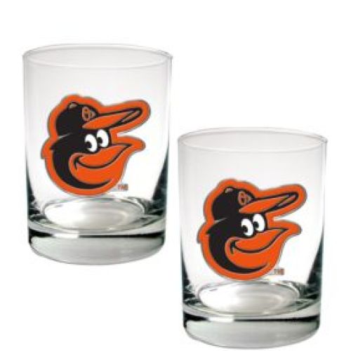 Great American Products MLB Rocks Glass Set of 2, 0.14 Ounces