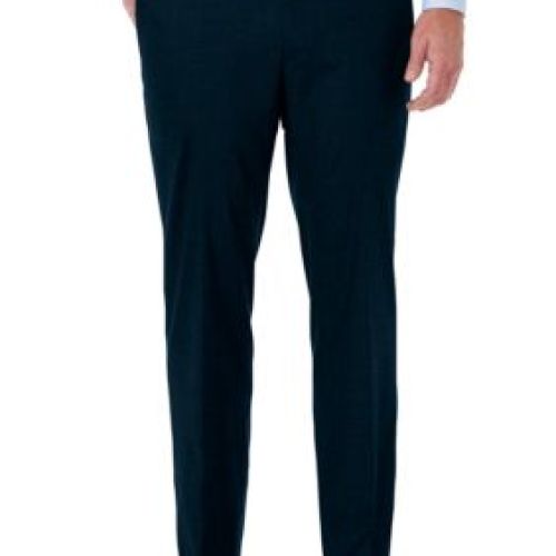 Haggar Mens Big Tall J.M. Sharkskin Classic Fit Hidden Comfort Waistband Flat Front Dress Pants, Gray, x