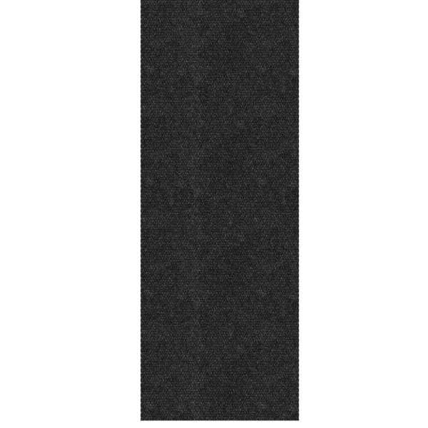Commercial-Grade Indoor/Outdoor Scraper Aisle Runner 2 ft. 7 in. x ft .Industrial Hobnail Non-Slip Floor Mat, Black