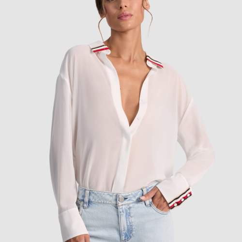 alice olivia OVERSIZED BUTTON DOWN