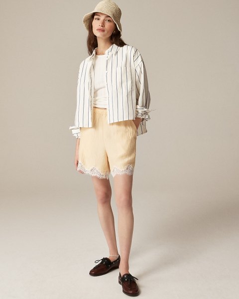 tienne cropped button-up shirt