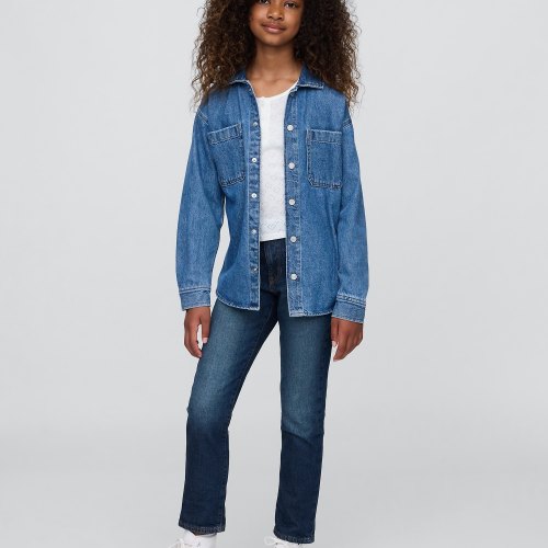 Kids Mid Rise Girlfriend Jeans