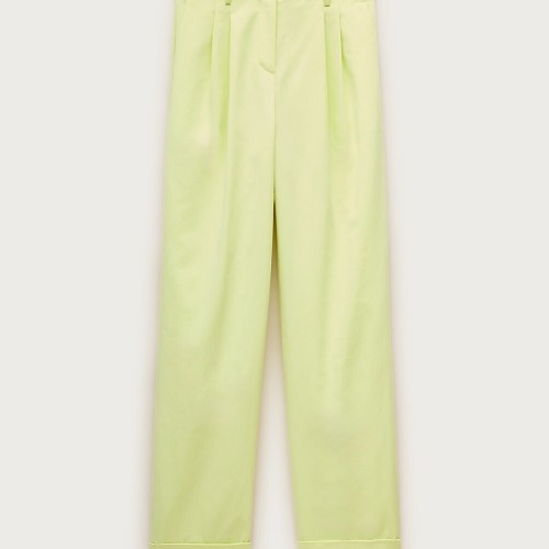 wide-leg pleated pant