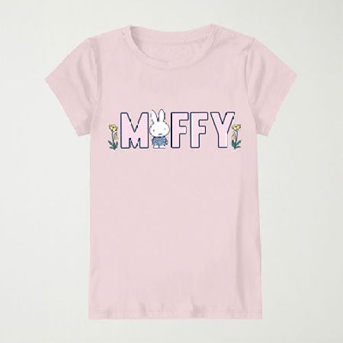 Little Big Kid Girls Crew Neck Short Sleeve Graphic T-Shirt, X-small (6-6x)