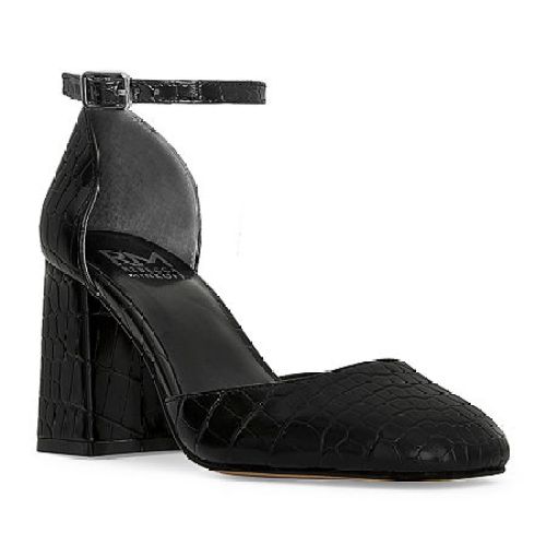 RM Rebecca Minkoff Katerin Womens Square Closed Toe Block Heel Pumps, Medium