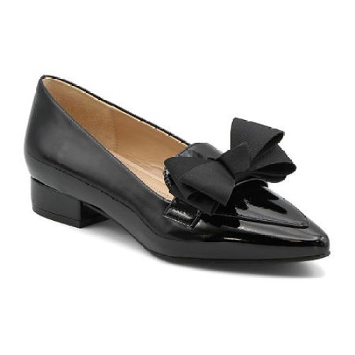 Adrienne Vittadini Pasture Womens Pointed Closed Toe Loafers, 8 1/2 Medium, Black
