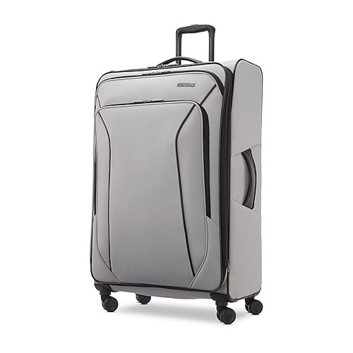 28 Inch Expandable Checked Spinner Luggage, One